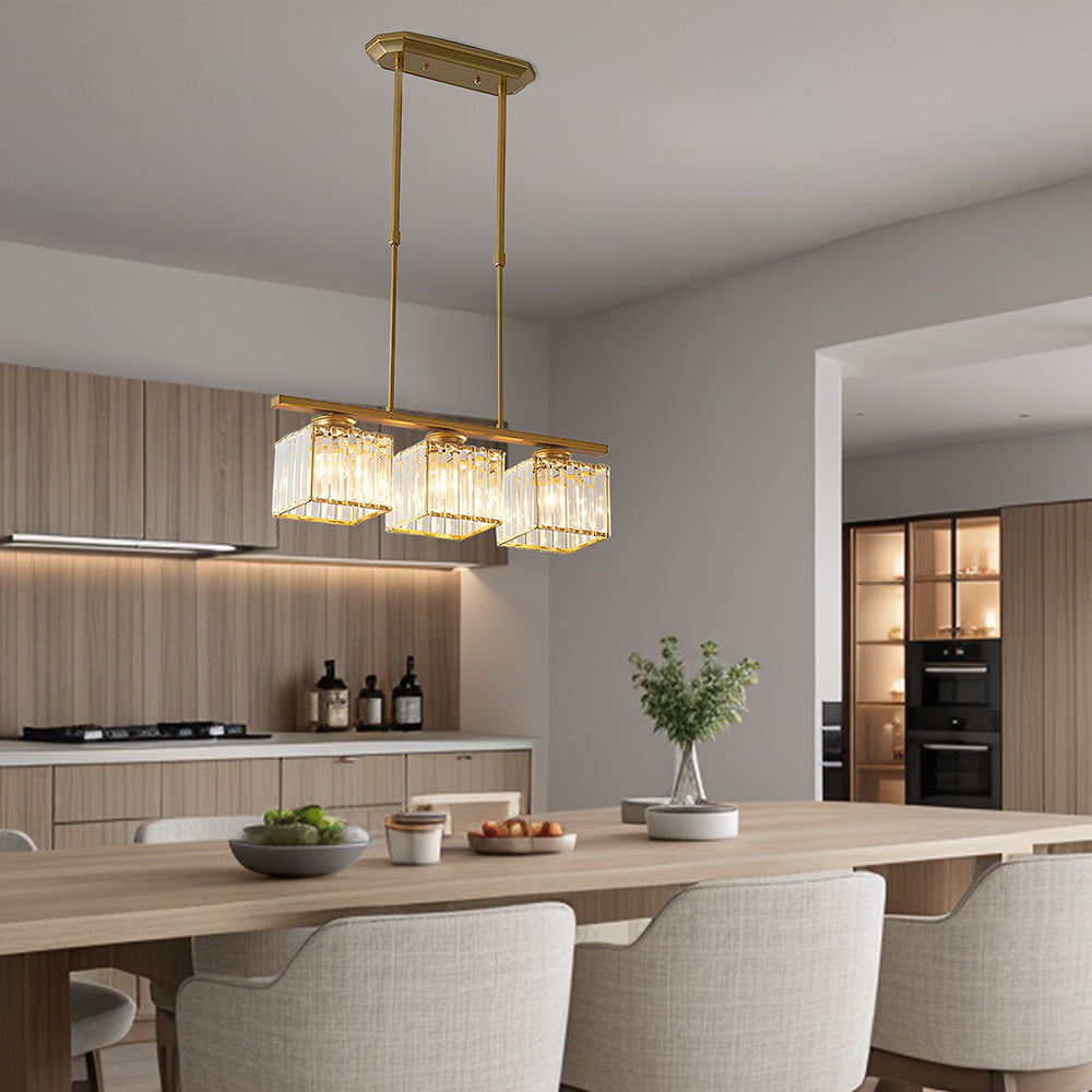 LinéaVerre | Noordse Multi-Kop Hanglamp van Glas en Metaal