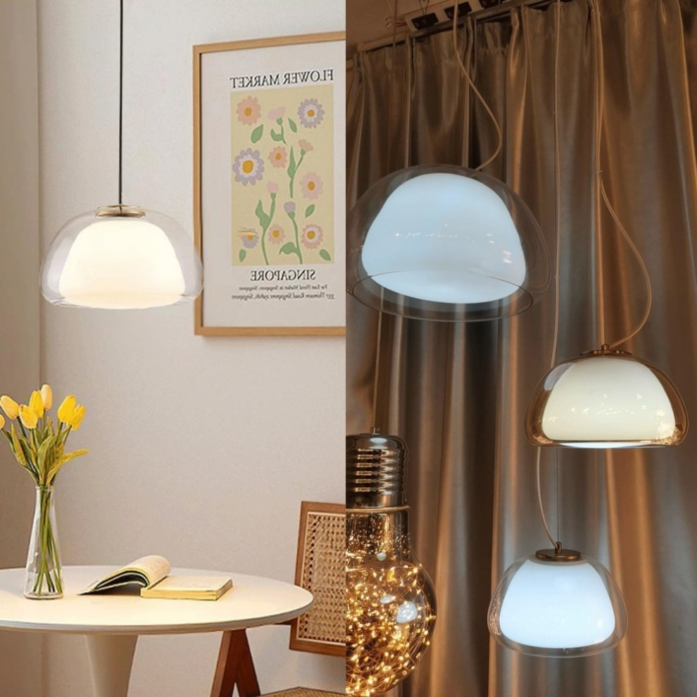 LacteaLuxe – Moderne hanglamp van melkglas