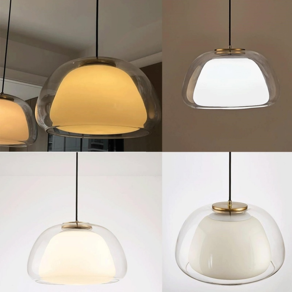 LacteaLuxe – Moderne hanglamp van melkglas