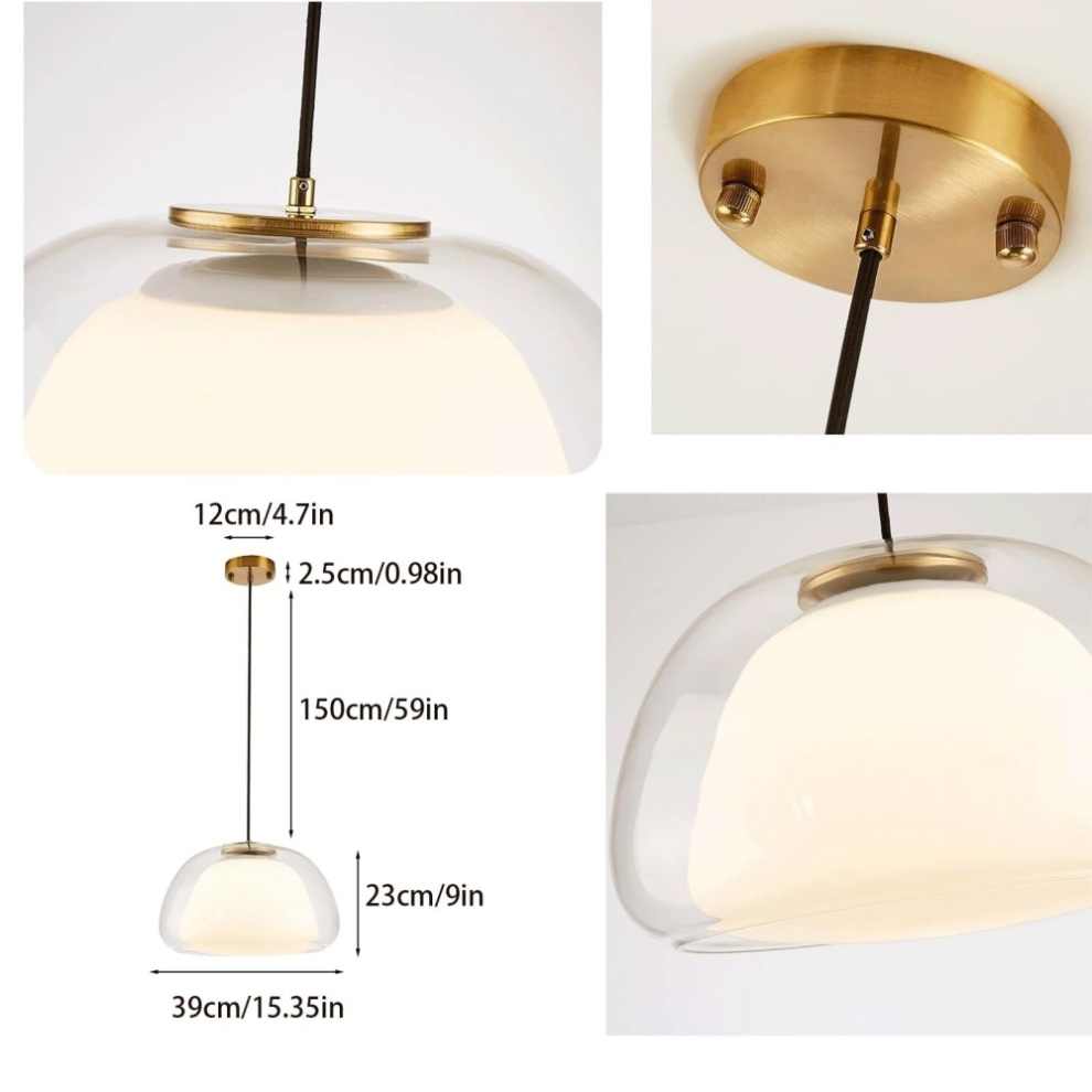 LacteaLuxe – Moderne hanglamp van melkglas