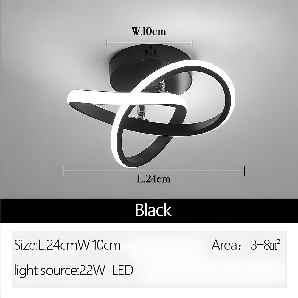 Luminairea | Moderne witte metalen LED-plafondlamp