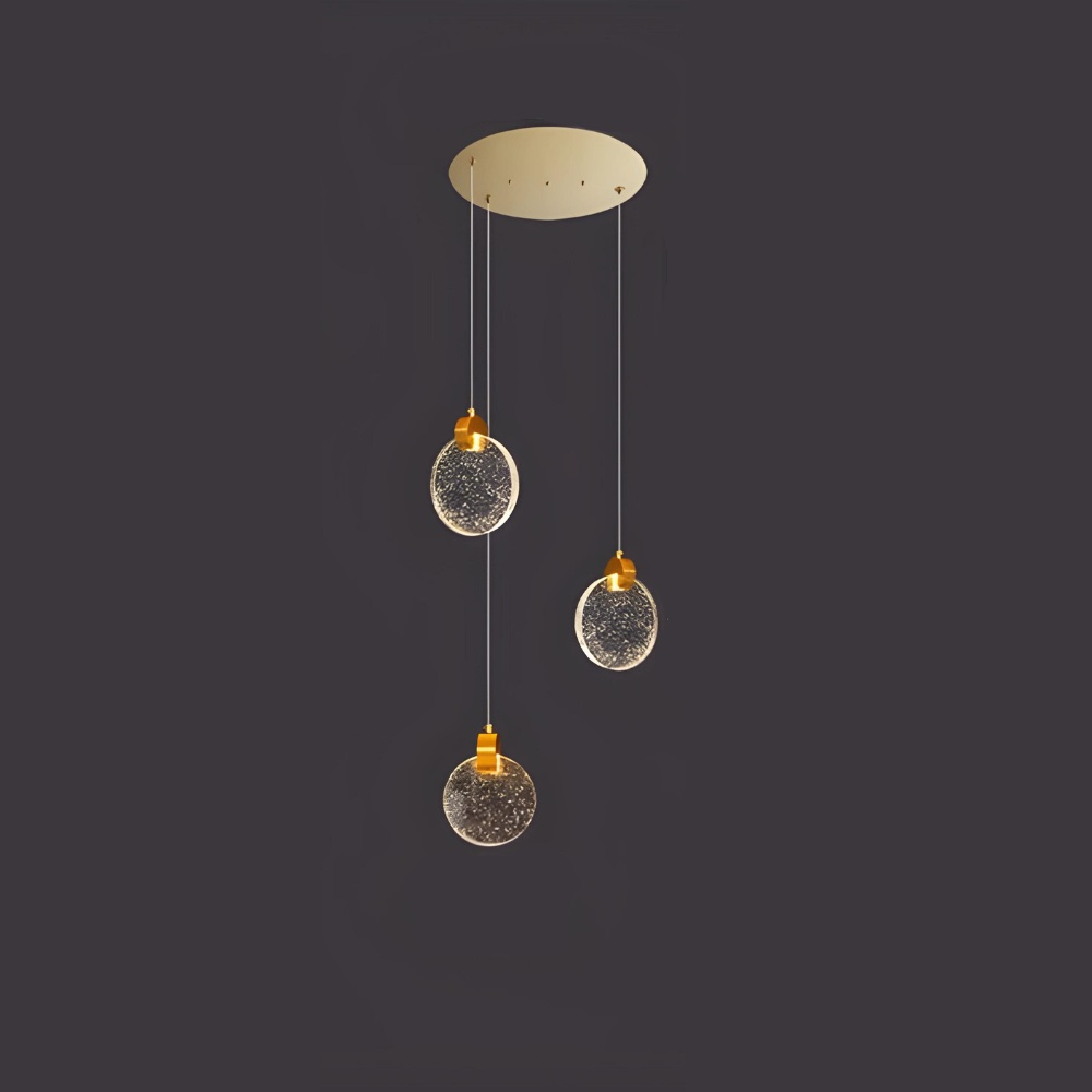 GoldenGlow | Elegante glazen hanglamp