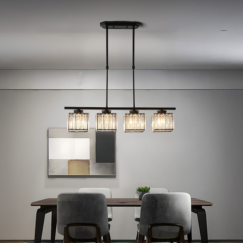 LinéaVerre | Noordse Multi-Kop Hanglamp van Glas en Metaal