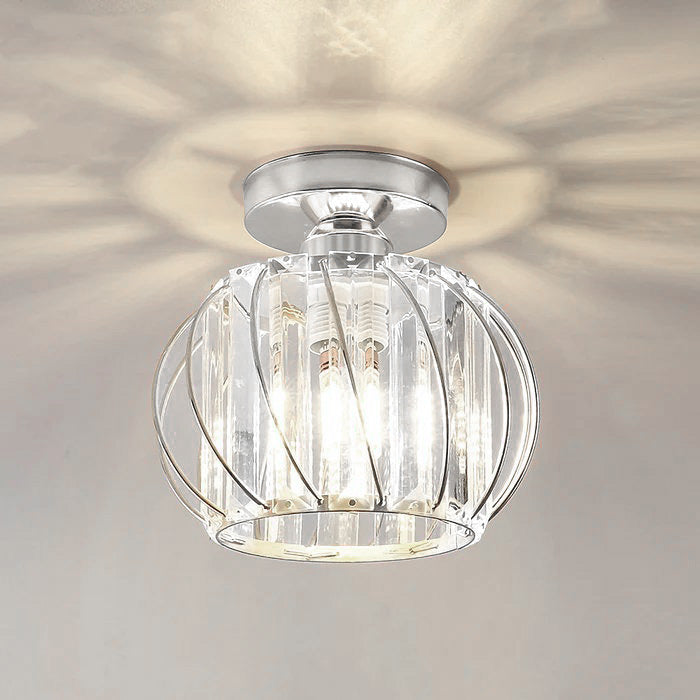 Glacera | Plafondlamp Glas & Metaal in Noordse Stijl