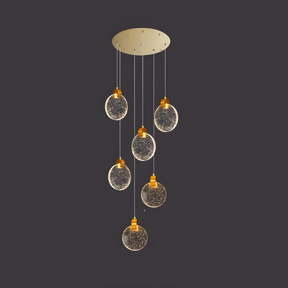 GoldenGlow | Elegante glazen hanglamp