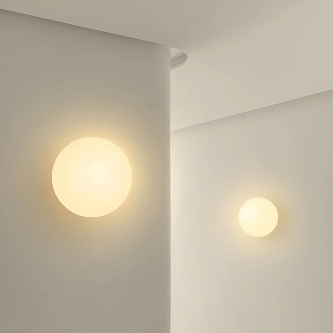 ArcticGlow Elegante glazen wandlamp