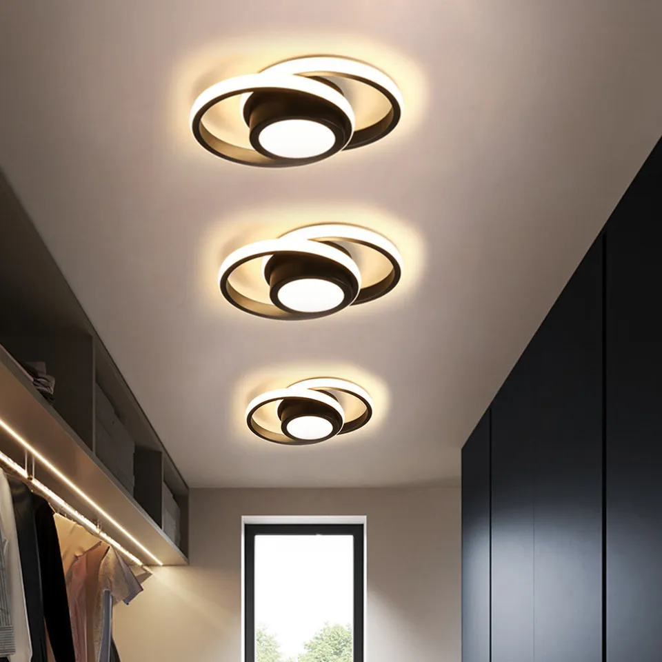 Dualo | Plafonnier LED Minimaliste à Double Anneau