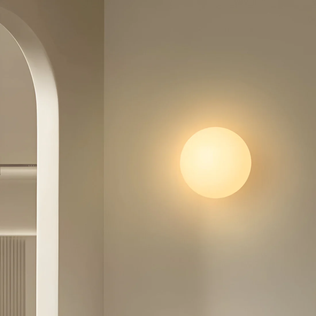 ArcticGlow Elegante glazen wandlamp