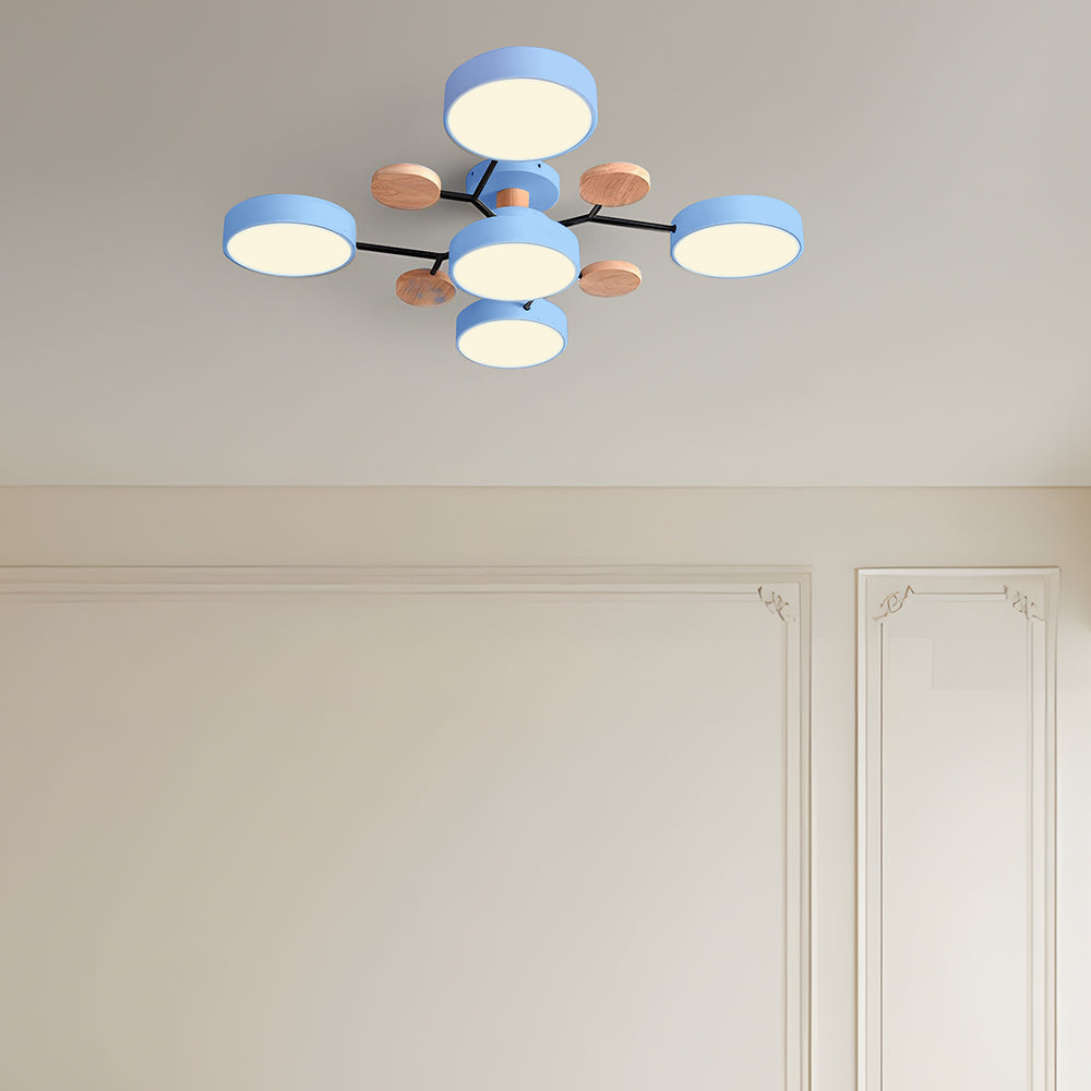 CircuLux | Plafondlamp LED Hedendaags Half-Ingebouwd in IJzer