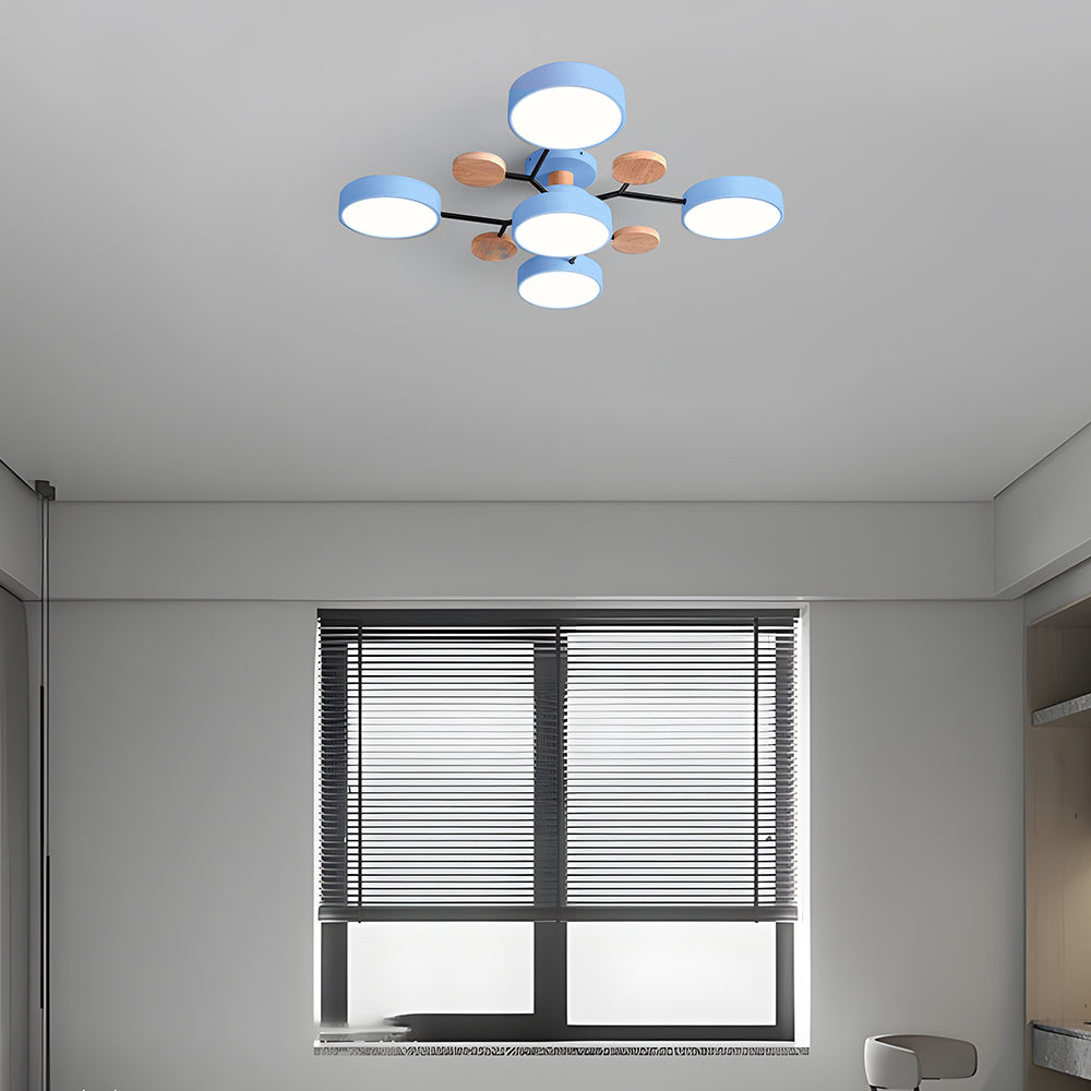 CircuLux | Plafondlamp LED Hedendaags Half-Ingebouwd in IJzer