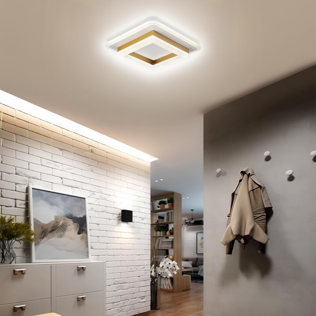 Quadralux | Moderne vierkante LED-plafondlamp voor binnengebruik