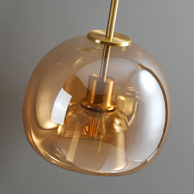 Vintara | Moderne plafondlamp en koperen glas