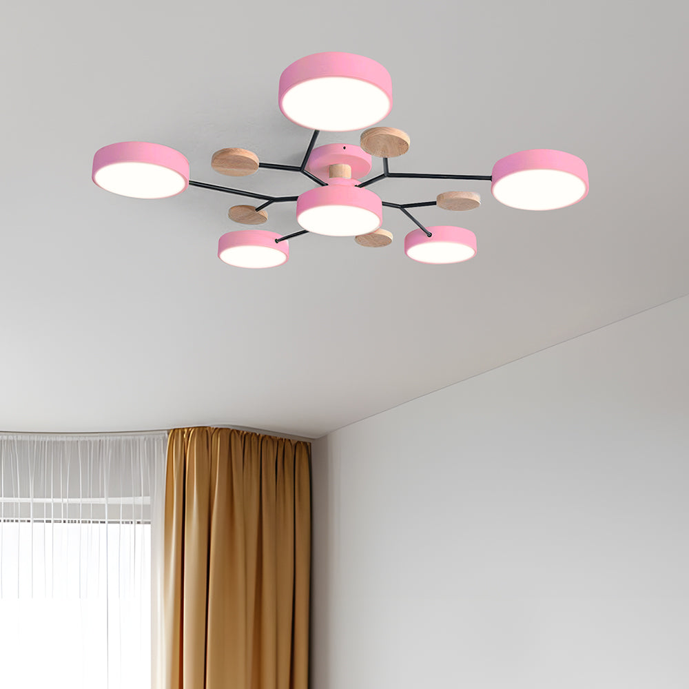 CircuLux | Plafondlamp LED Hedendaags Half-Ingebouwd in IJzer