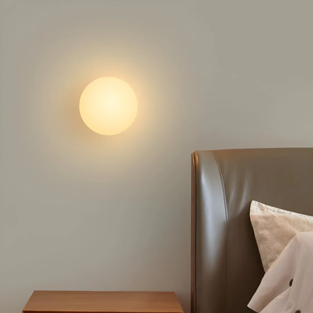 ArcticGlow Elegante glazen wandlamp