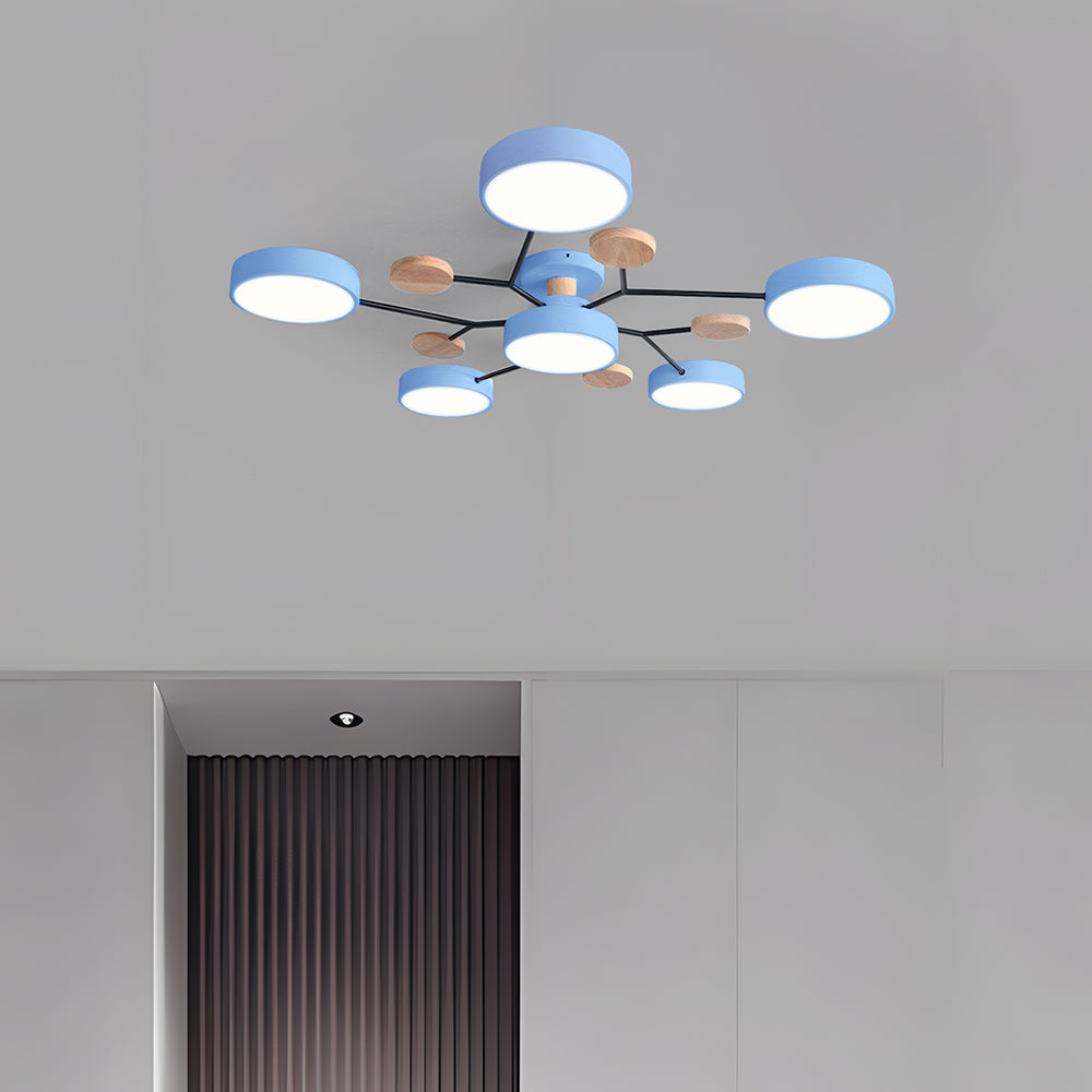 CircuLux | Plafondlamp LED Hedendaags Half-Ingebouwd in IJzer