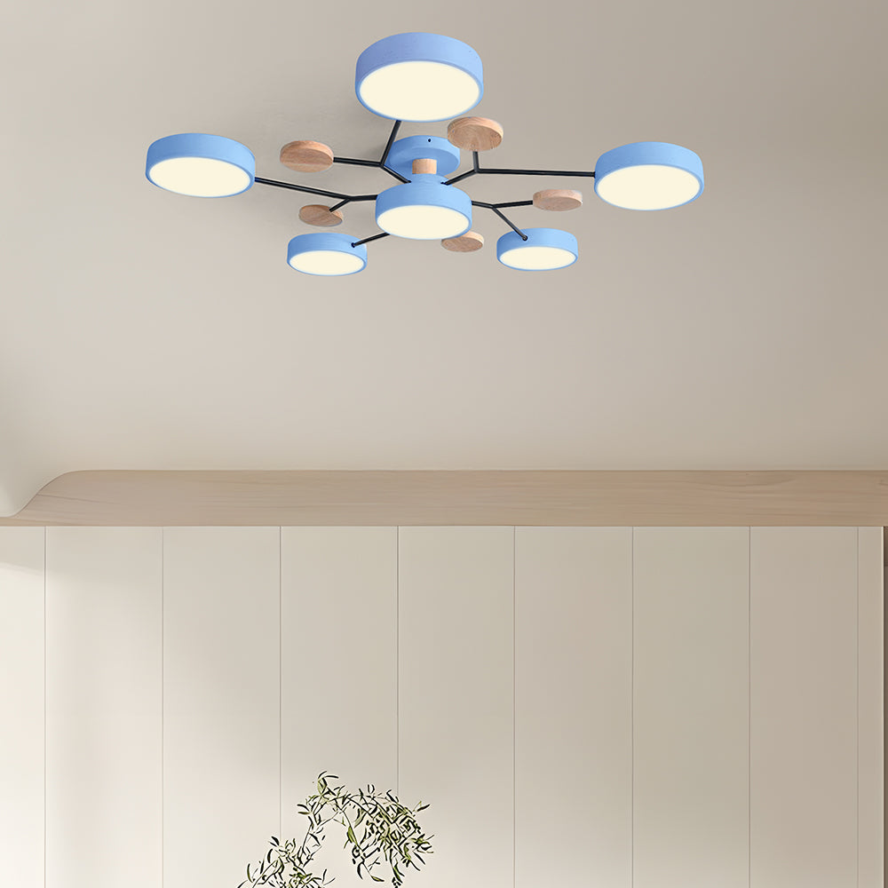 CircuLux | Plafondlamp LED Hedendaags Half-Ingebouwd in IJzer