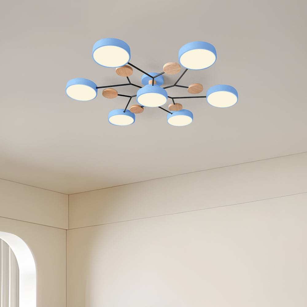 CircuLux | Plafondlamp LED Hedendaags Half-Ingebouwd in IJzer