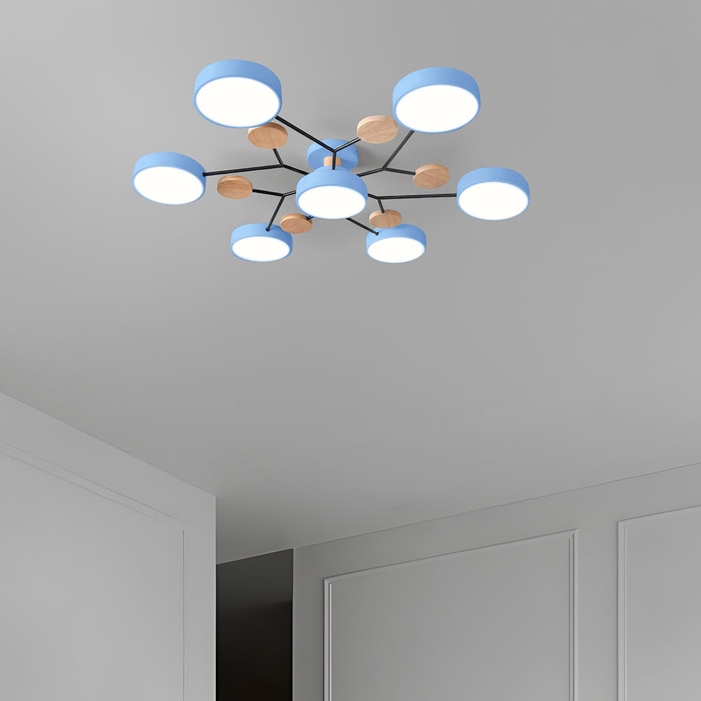 CircuLux | Plafondlamp LED Hedendaags Half-Ingebouwd in IJzer