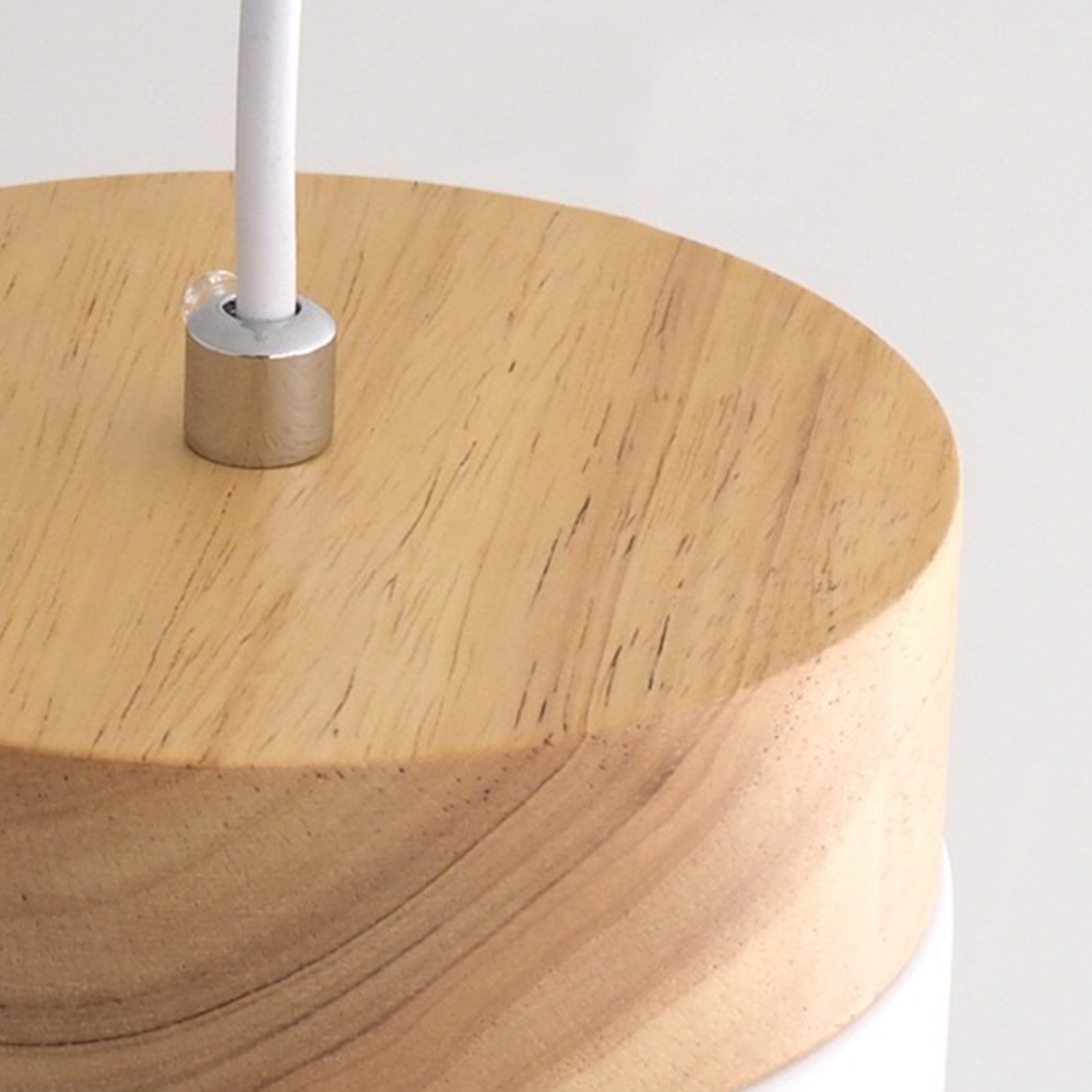 Nordiklo | Cilindrische Houten en Metalen Hanglamp