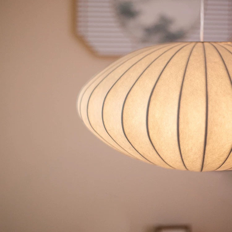 Silkure | Elegante plafondlamp van zijde en metaal