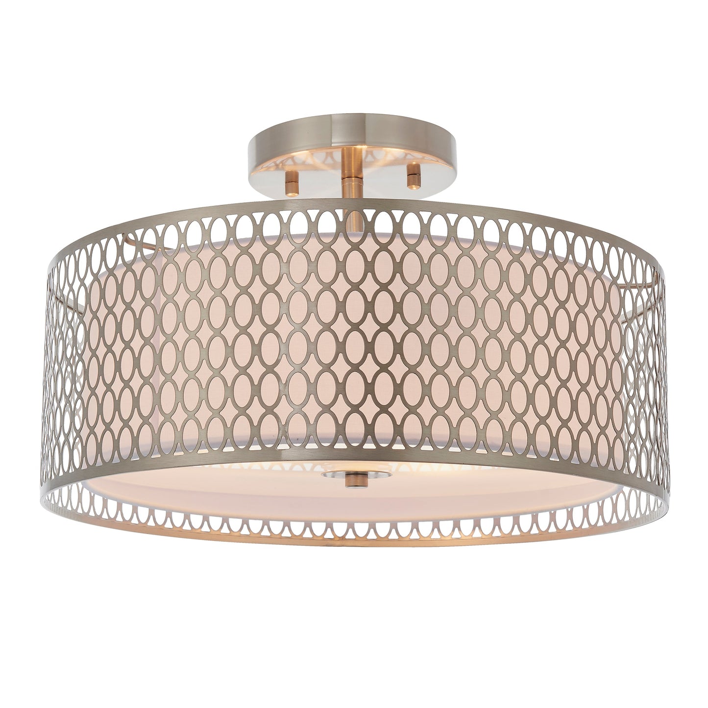 GeoLume | Semi-inbouwplafondlamp met geometrisch patroon