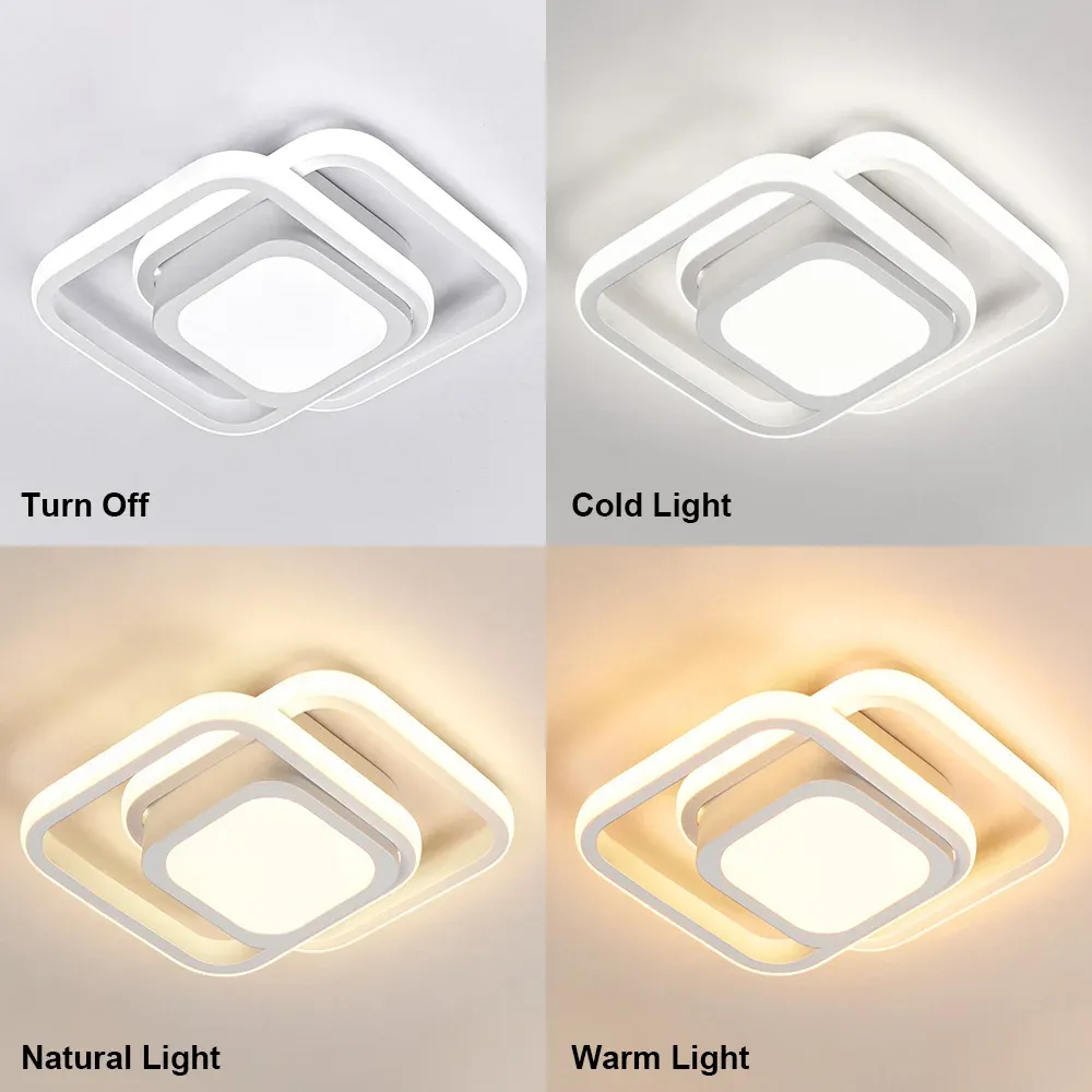 Dualo | Plafonnier LED Minimaliste à Double Anneau