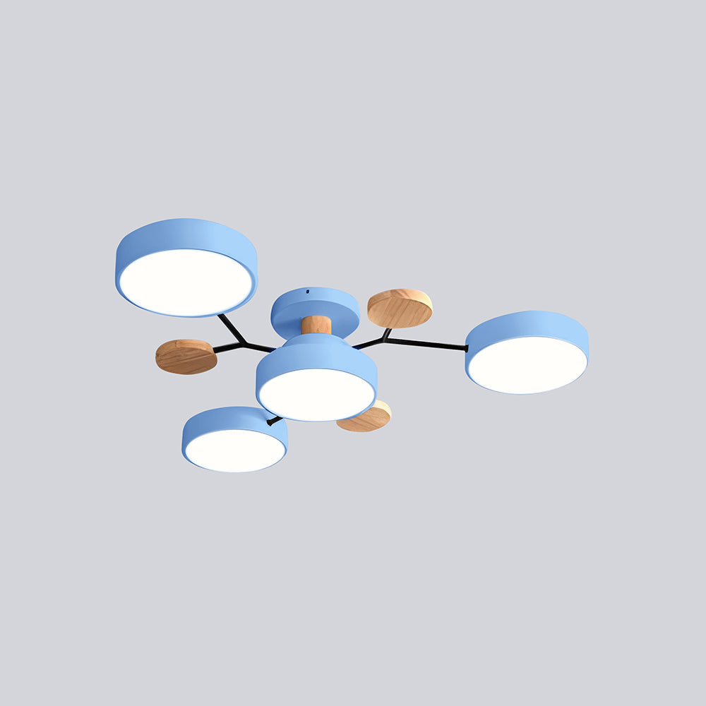 CircuLux | Plafondlamp LED Hedendaags Half-Ingebouwd in IJzer