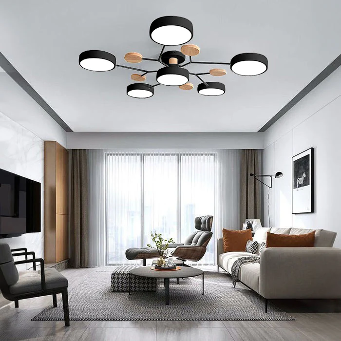 CircuLux | Plafondlamp LED Hedendaags Half-Ingebouwd in IJzer