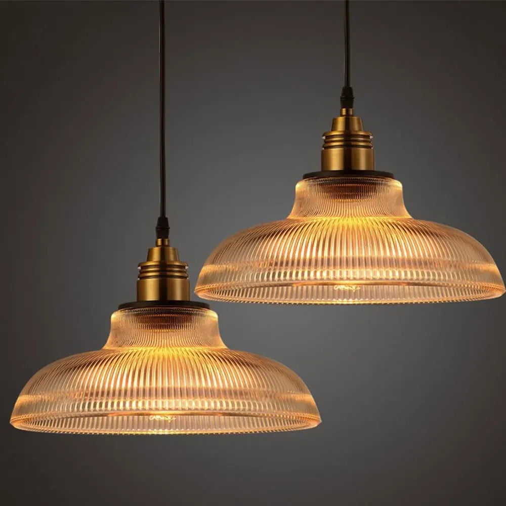 GlassLuxe | Klassieke hanglamp van glas en messing