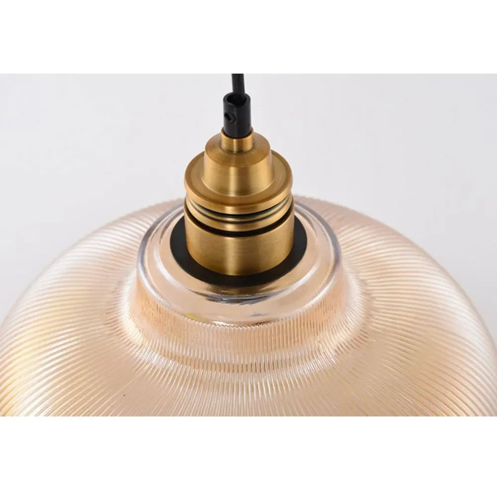 GlassLuxe | Klassieke hanglamp van glas en messing