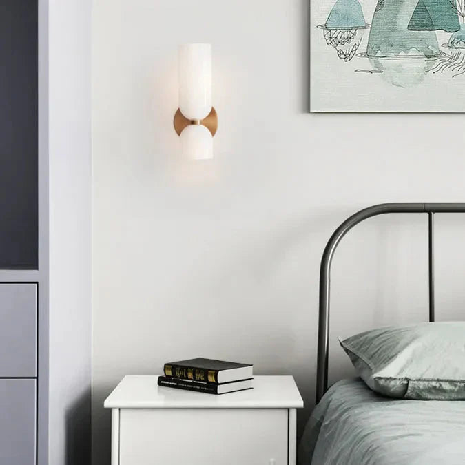 GeminaLux – LED Wandlamp met Dubbele Kop van Glas