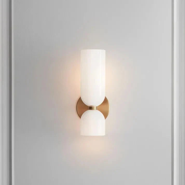 GeminaLux – LED Wandlamp met Dubbele Kop van Glas