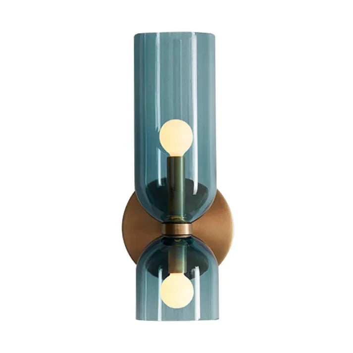 GeminaLux – LED Wandlamp met Dubbele Kop van Glas
