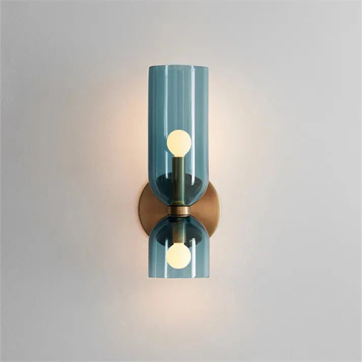 GeminaLux – LED Wandlamp met Dubbele Kop van Glas