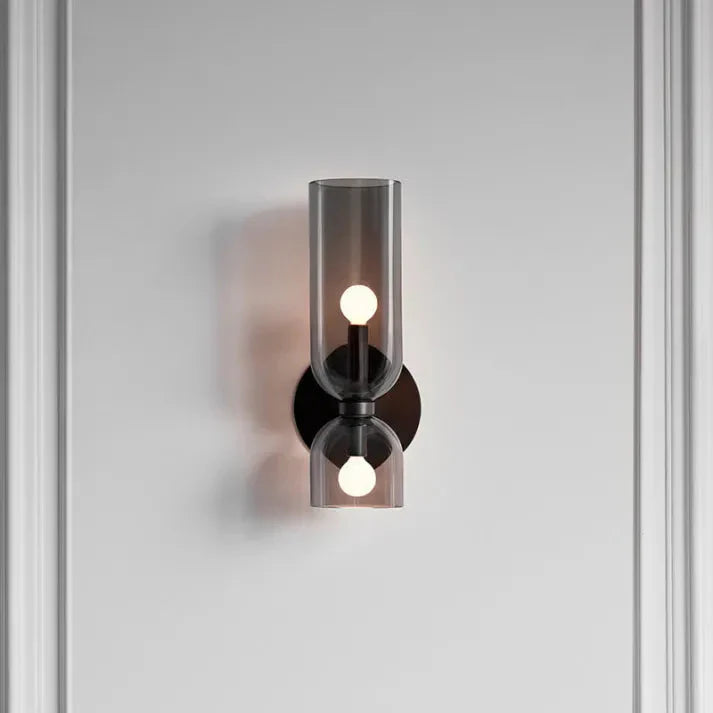 GeminaLux – LED Wandlamp met Dubbele Kop van Glas