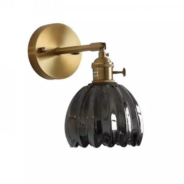 RetroFleur – Retro wandlamp Bloem Knop Tulp van glas
