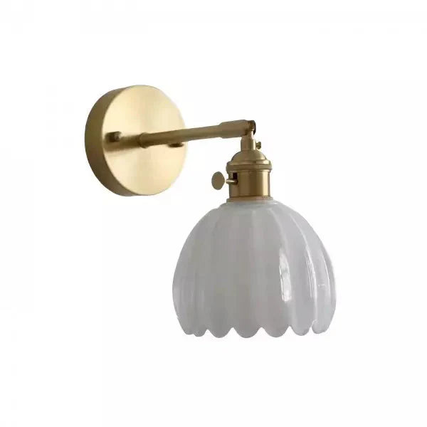 RetroFleur – Retro wandlamp Bloem Knop Tulp van glas