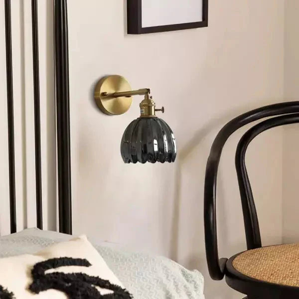 RetroFleur – Retro wandlamp Bloem Knop Tulp van glas