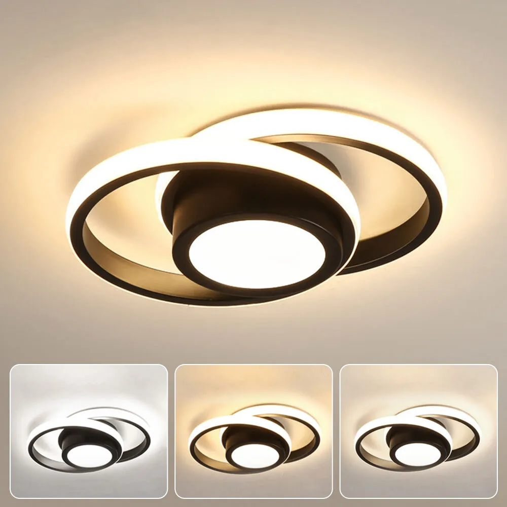 Dualo | Plafonnier LED Minimaliste à Double Anneau