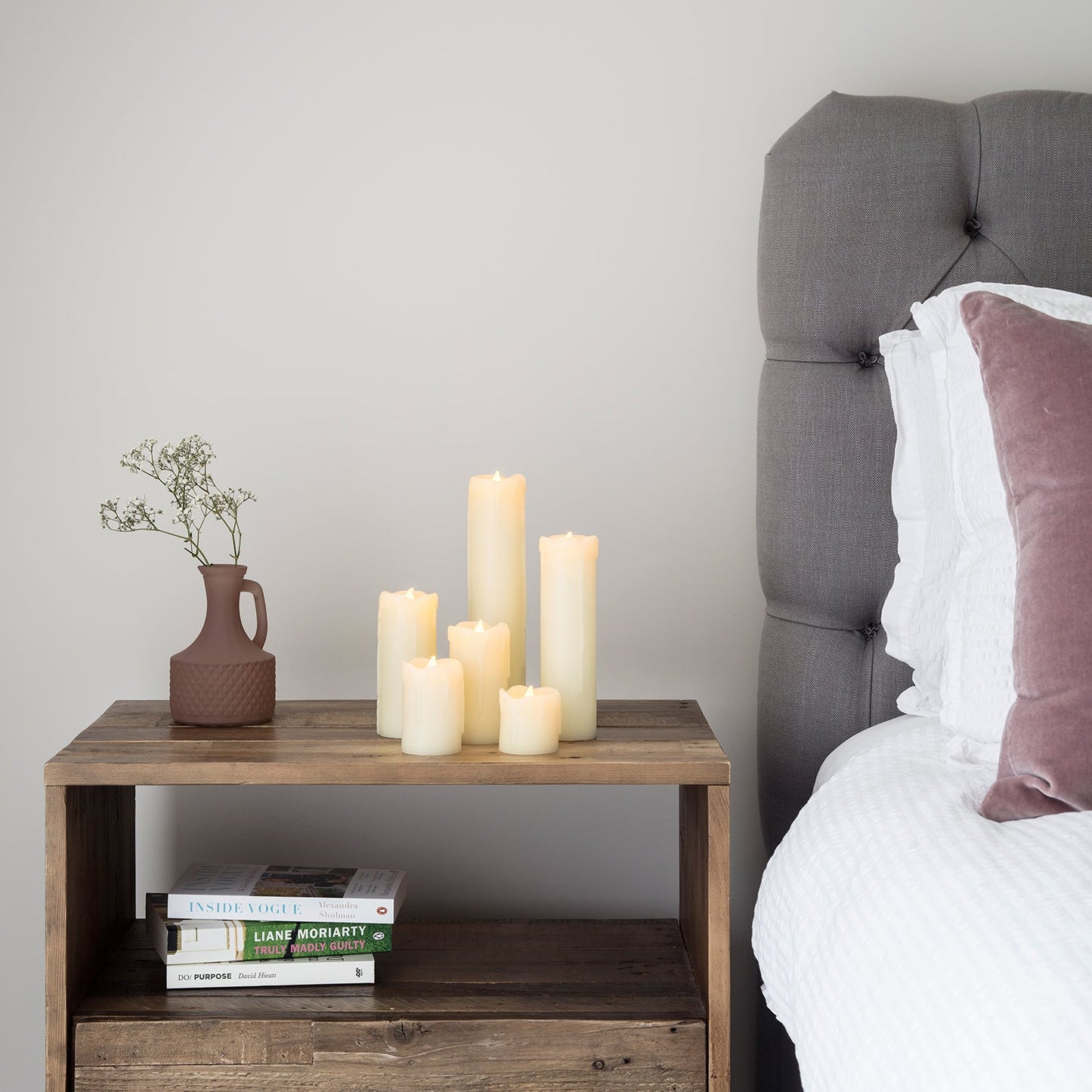 GlowCandle – Set van 6 LED-kaarsen met gesmolten was effect
