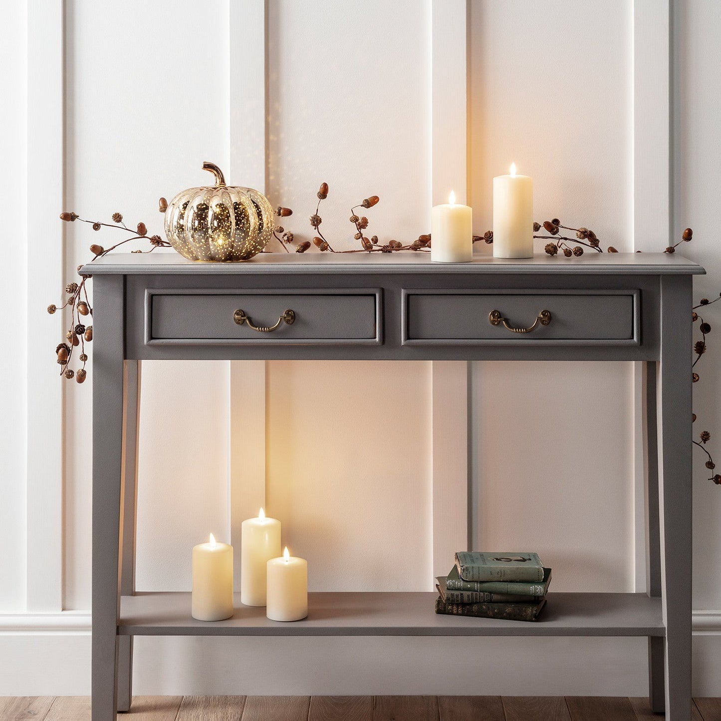 TruFlame - Set van 3 LED zuilkaarsen met realistische vlam