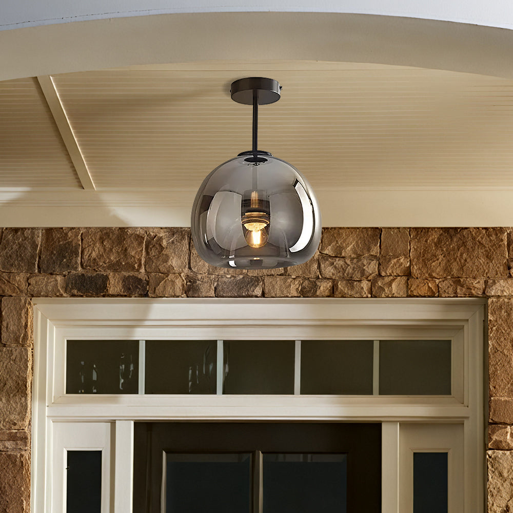 Vintara | Moderne plafondlamp en koperen glas