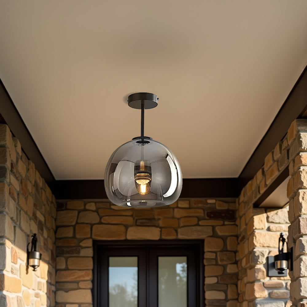 Vintara | Moderne plafondlamp en koperen glas