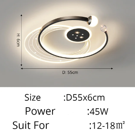 Stellarix | Moderne LED-plafondlamp met dimbare intensiteit