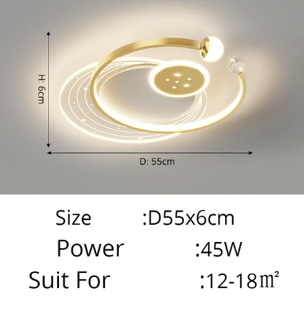 Stellarix | Moderne LED-plafondlamp met dimbare intensiteit