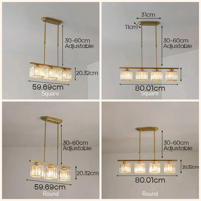 LinéaVerre | Noordse Multi-Kop Hanglamp van Glas en Metaal