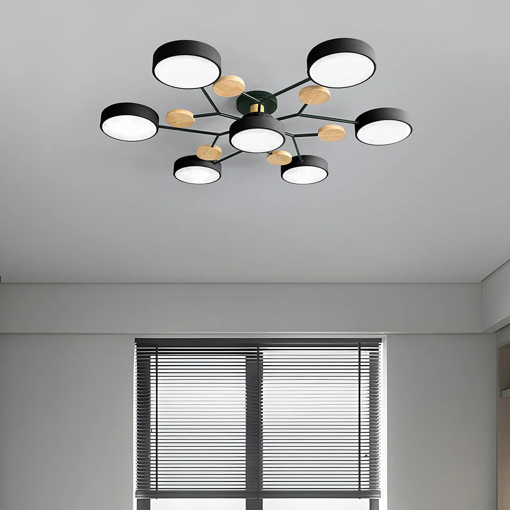 CircuLux | Plafondlamp LED Hedendaags Half-Ingebouwd in IJzer