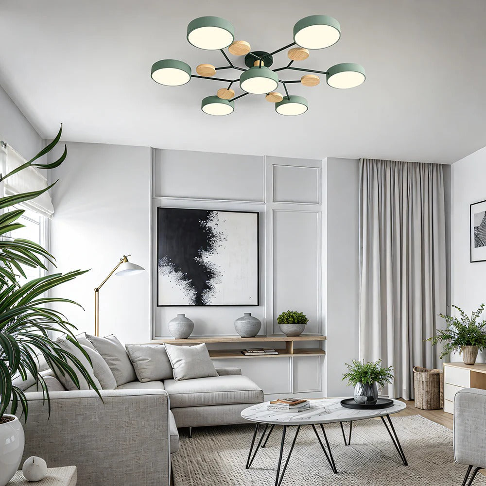 CircuLux | Plafondlamp LED Hedendaags Half-Ingebouwd in IJzer