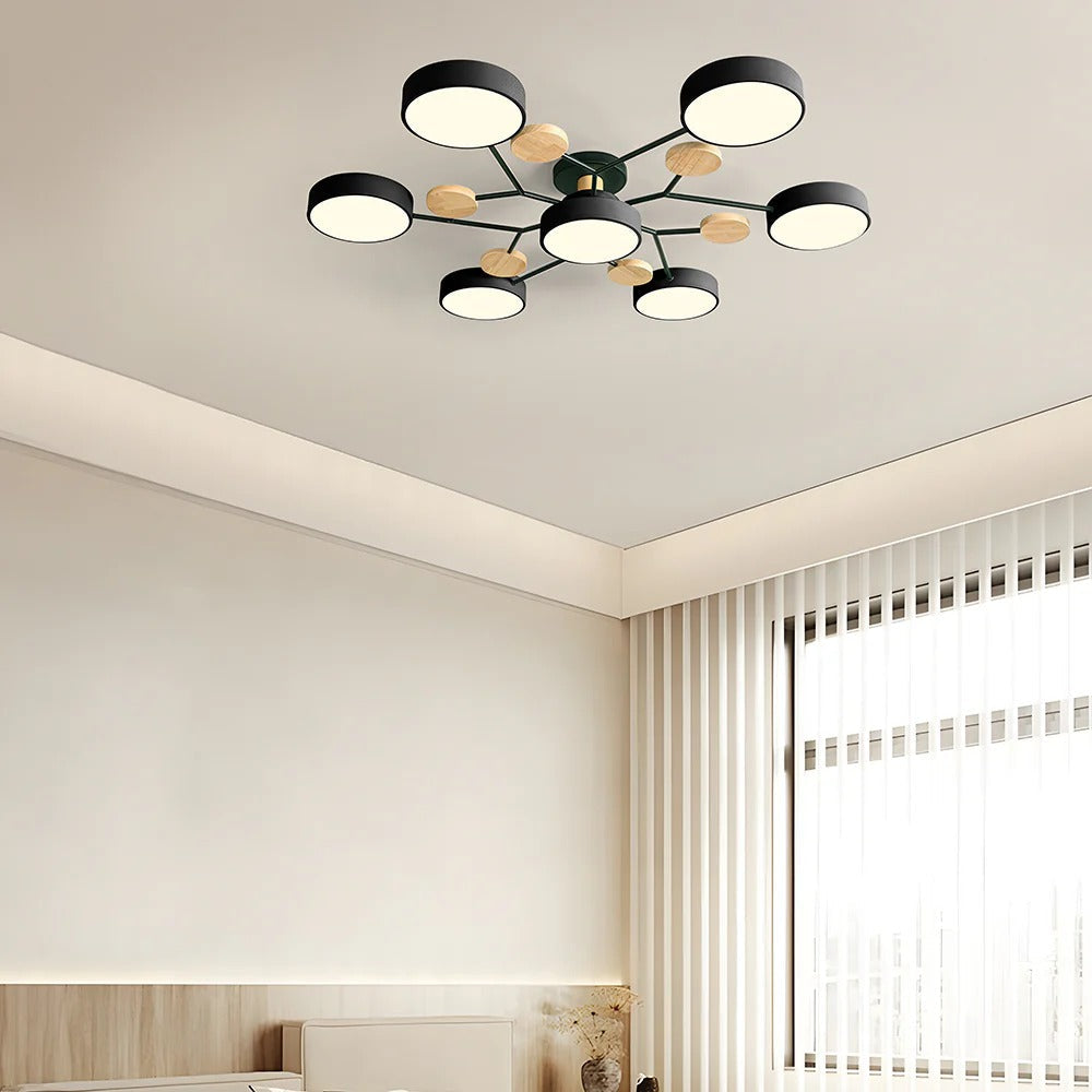 CircuLux | Plafondlamp LED Hedendaags Half-Ingebouwd in IJzer