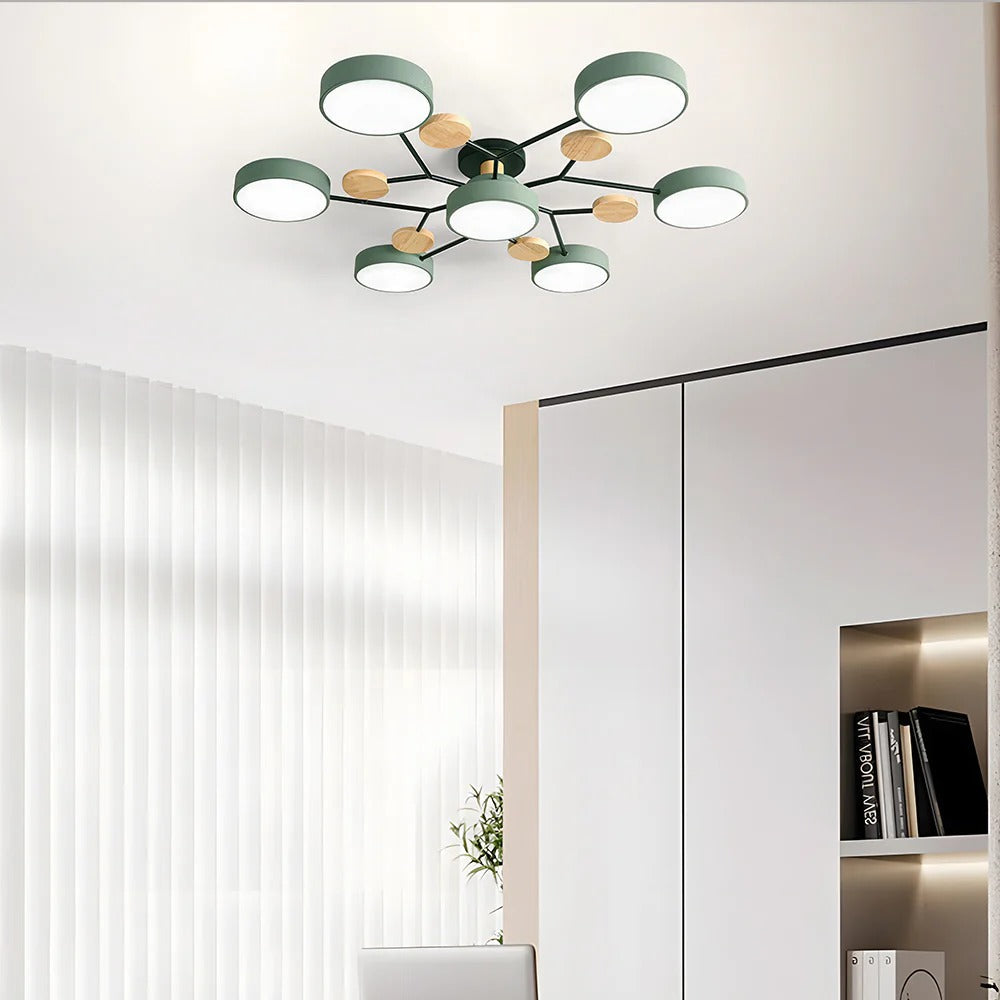 CircuLux | Plafondlamp LED Hedendaags Half-Ingebouwd in IJzer